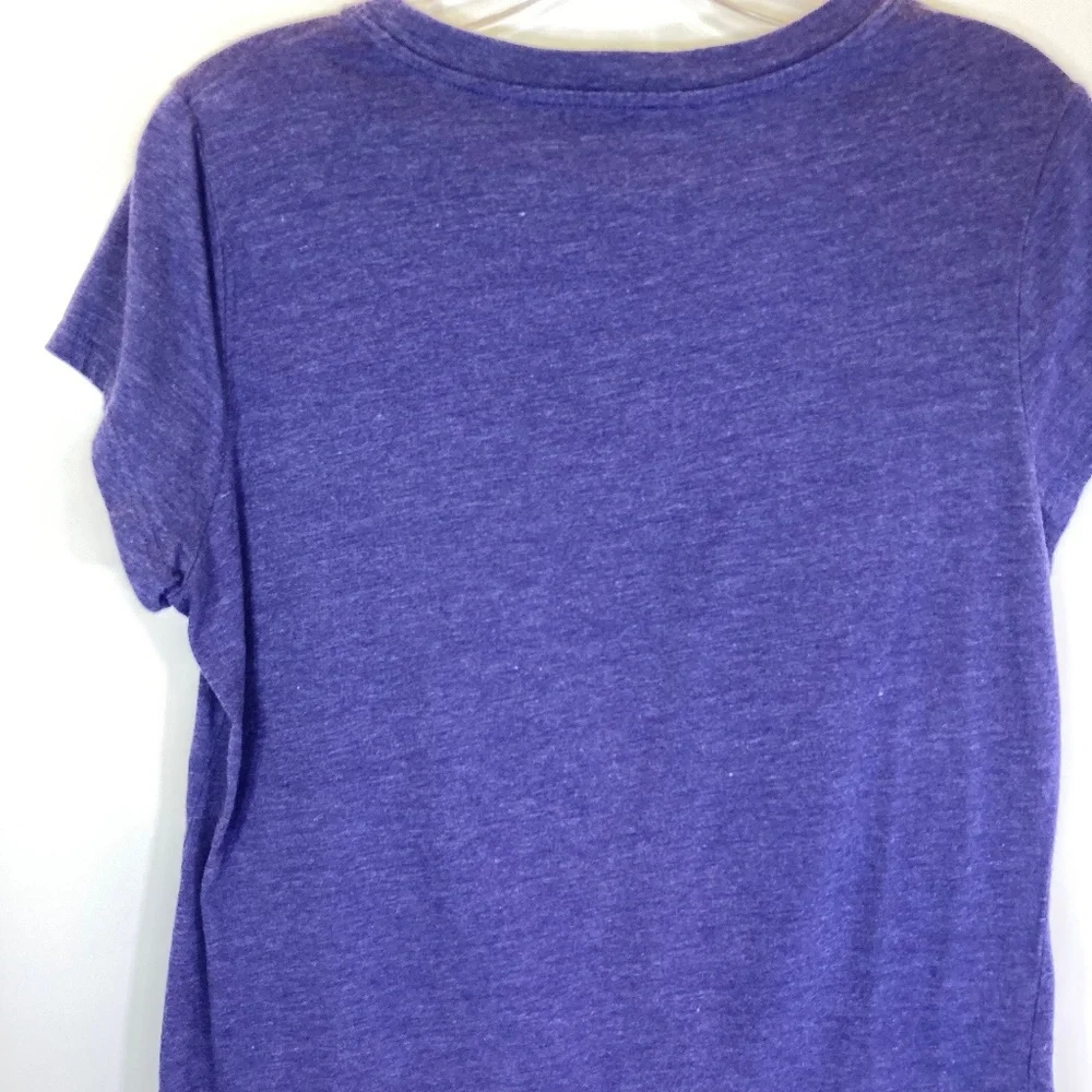 Disney Ariel Blue Shirt Juniors Sz XXL 19 Short Sleeve Glitter Accent - Picture 10 of 13